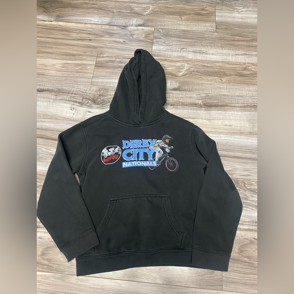 Lot of 3 Tek Gear Hooded Sweatshirt Boys Size Medium Size 10/12 Black Gray BMX - Picture 5 of 6